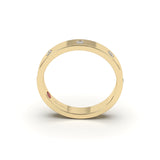 8 Diamonds Bezel Ring Setting- Natural Diamonds