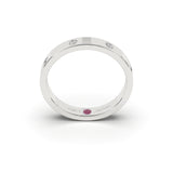 8 Diamonds Bezel Ring Setting- Natural Diamonds