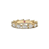 Teardrop All-Around Diamond Eternity Ring  - Custom Design