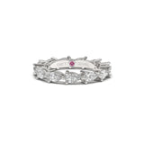 Teardrop All-Around Diamond Eternity Ring  - Custom Design