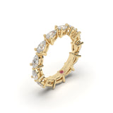 Teardrop All-Around Diamond Eternity Ring  - Custom Design