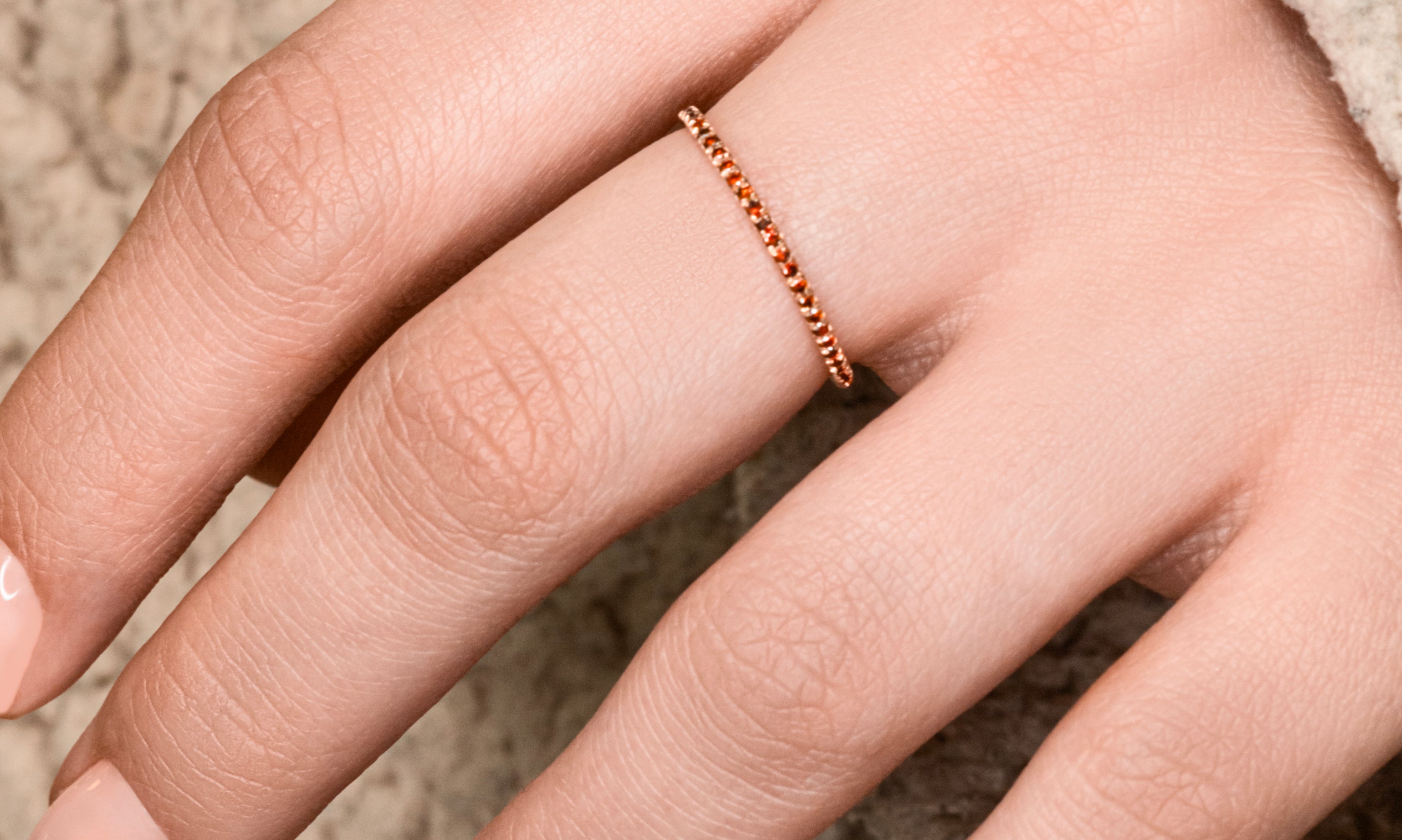 Super Tiny Bands - Eternity Ring - Real Natural Diamonds