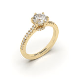 VENUS - 1.05ct Round 6 Prongs Micro Band - Lab Eco Diamond