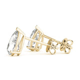 Kate Peary- Pear 3 Prongs Basket Stud Earring