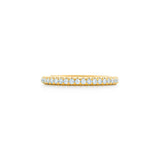 Yellow Gold Half Eternity Ring - Real Natural Diamonds