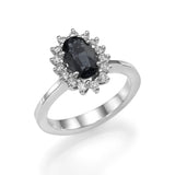 Dianna Princess 2 Carat Black Natural Diamonds