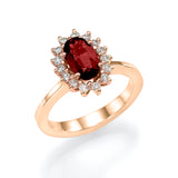 Classic Dianna Princess Ring Set With 1.50 Carat Natural Gem