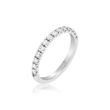 Skyline - 15 Diamonds Half Eternity Ring- Real Natural Diamonds