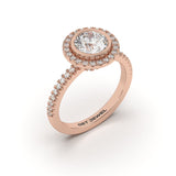 CHIC - Round Halo Bezel Setting Micro Band