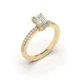 ALLURE - Emerald 4 Prongs Setting Classic Micro Band