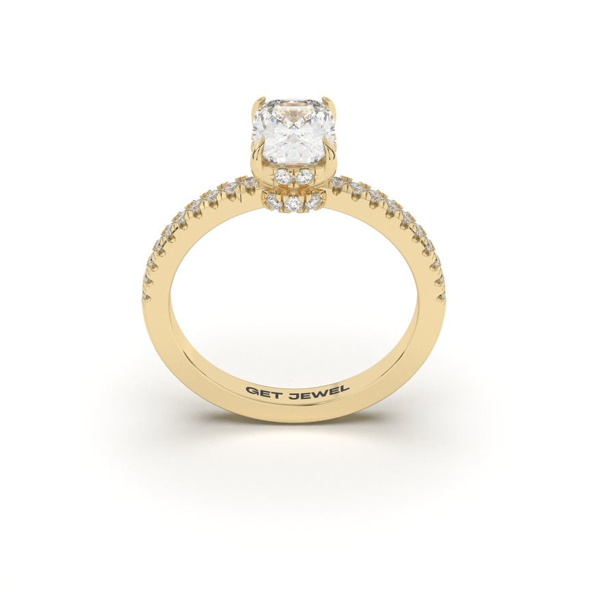 DELICATE - Oval 4 Prongs Setting Classic Micro Band