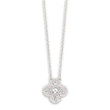 Vintage Clover Diamond Pendant Necklace- Lab Diamonds