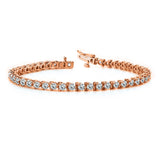 Classic One-Row Tennis - Natural Diamonds Bracelet