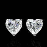 Kate Heart 3 Prongs Basket Stud Earring