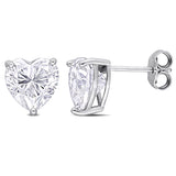 Kate Heart 3 Prongs Basket Stud Earring