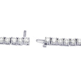 Graduated Round Tennis Necklace (40Points)- 33 - 75 Carats - Lab or Natural Diamonds