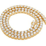 Graduated Round Tennis Necklace (40Points)- 33 - 75 Carats - Lab or Natural Diamonds