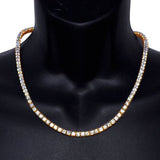 Graduated Round Tennis Necklace (40Points)- 33 - 75 Carats - Lab or Natural Diamonds