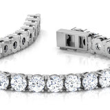 Classic One-Row Tennis - Natural Diamonds Bracelet