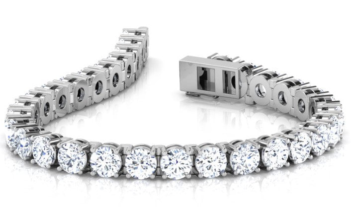 Classic One-Row Tennis - Natural Diamonds Bracelet