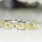 Eternity Lemon Yellow Anniversary Natural Raw Ring