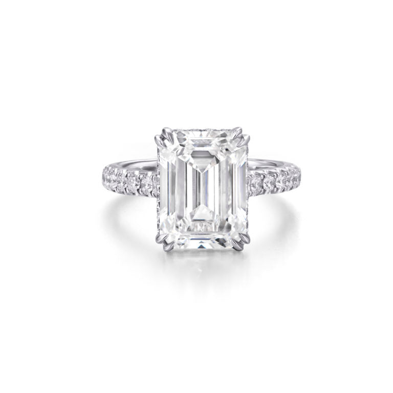 5ct Emerald Cut Engagement Ring