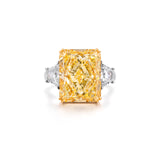 10ct Fancy Intense Yellow Diamond Ring