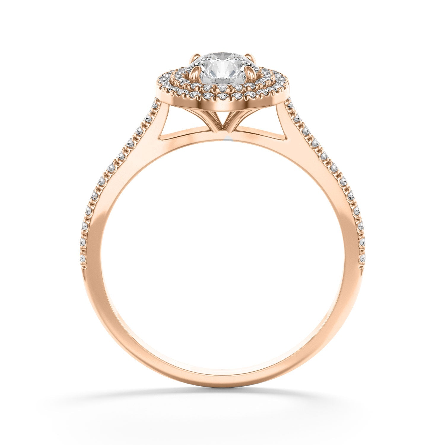 New Annabel - Double Halo Settings Ring - Lab Created Diamonds