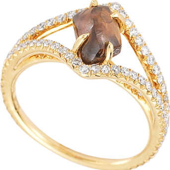Victorian Natural Chocolate - Brown Raw Ring