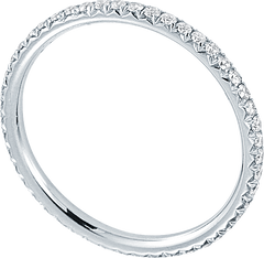 18K DITR Infinity Eternity Ring - TOP Quality Real Natural Diamonds