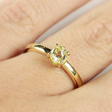 Modern Lemon - Yellow Natural Raw Ring