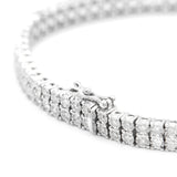 Classic Two-Rows Tennis - Natural Diamonds Bracelet