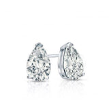 Complementary Set - Pears Earrings & Pendant - Lab Growing Diamonds