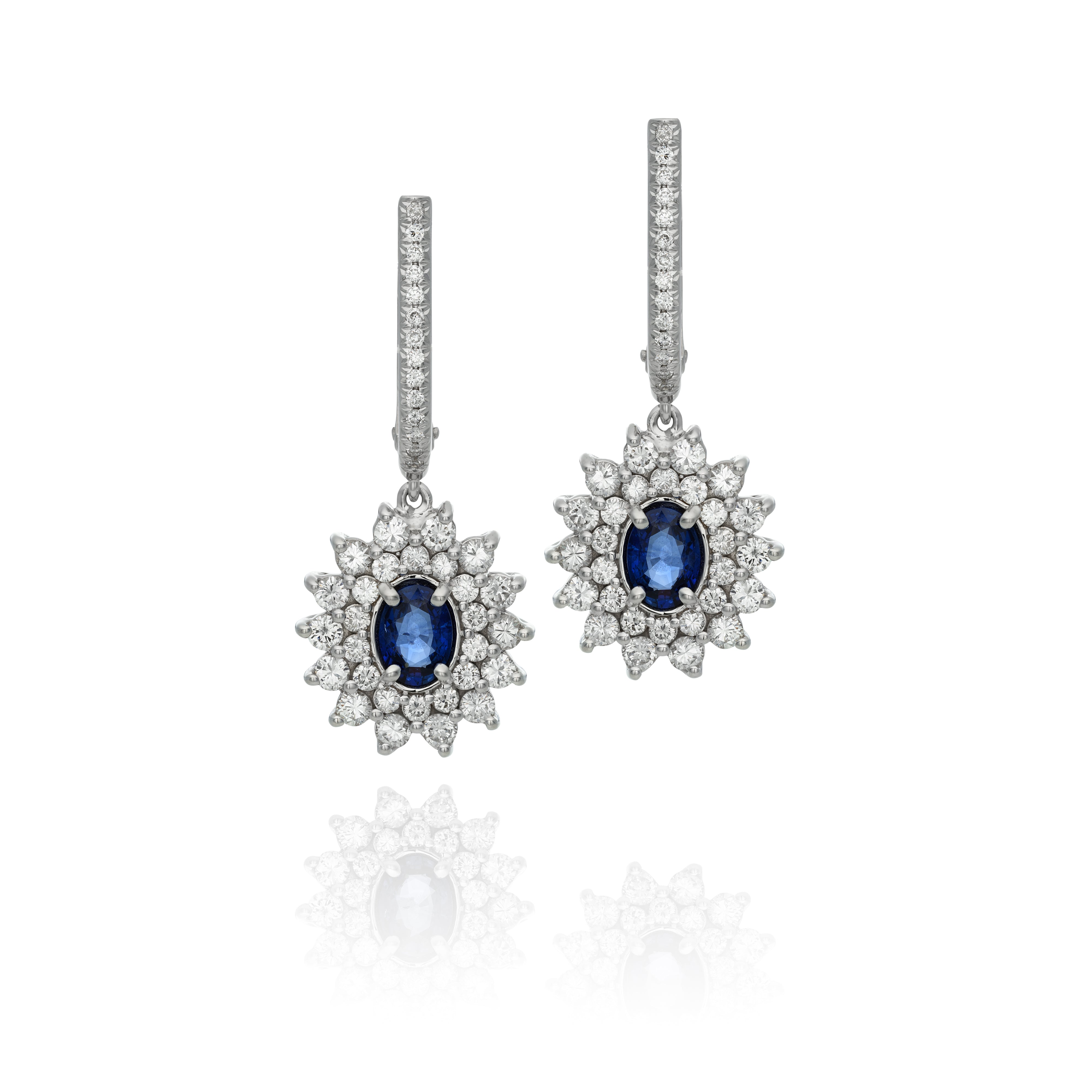 Dianna Royal - Gems & Diamond Luxury Earrings - Real Natural Diamonds