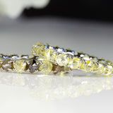 Eternity Lemon Yellow Anniversary Natural Raw Ring