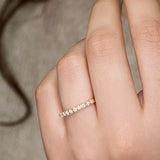The "Milestones" Half Eternity Natural Diamonds Ring