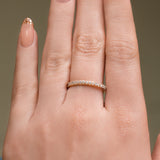 14K Half Diamond Eternity Ring