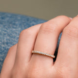 14K Half Diamond Eternity Ring