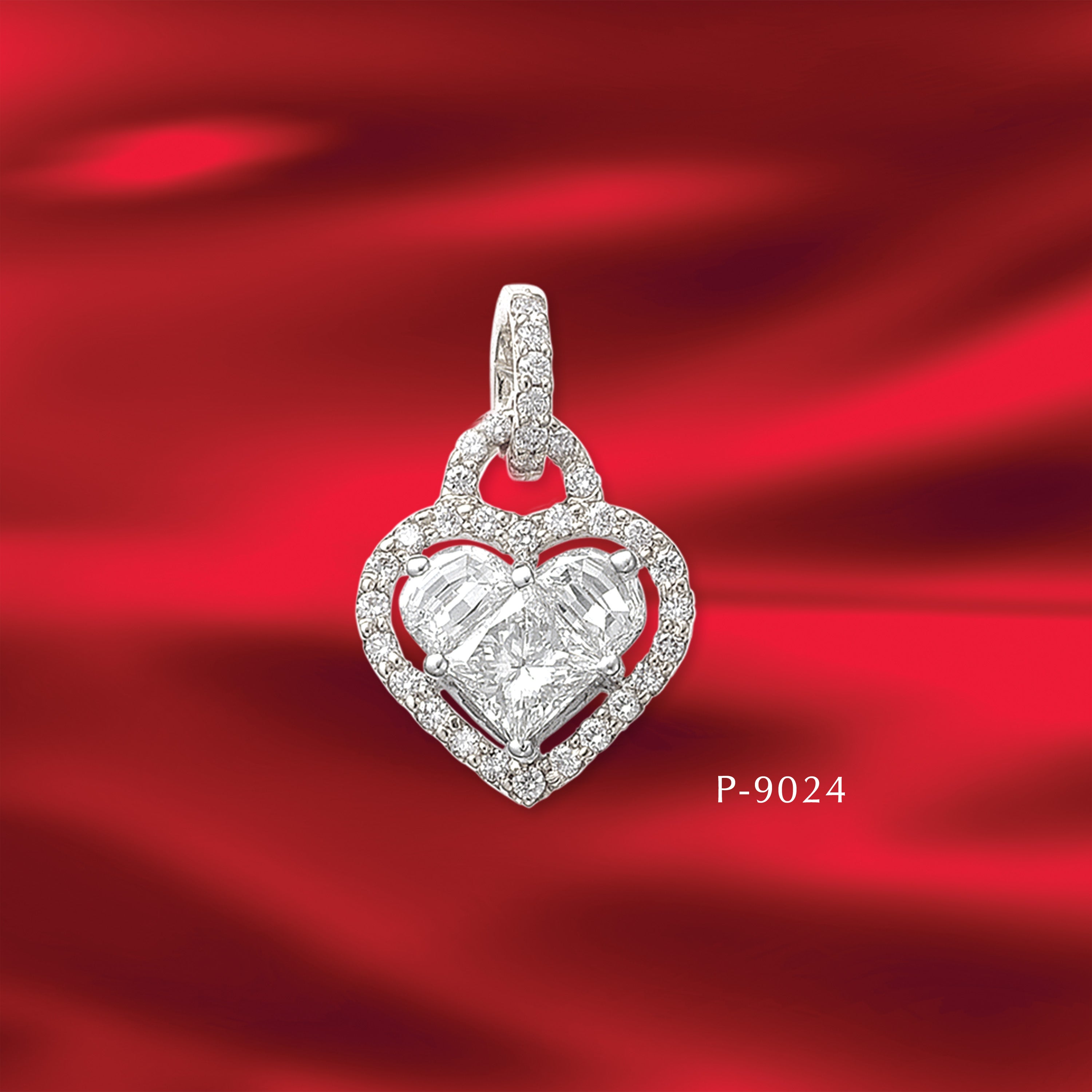 Sweetheart Pendant - Various Diamond Combinations - Real Diamonds