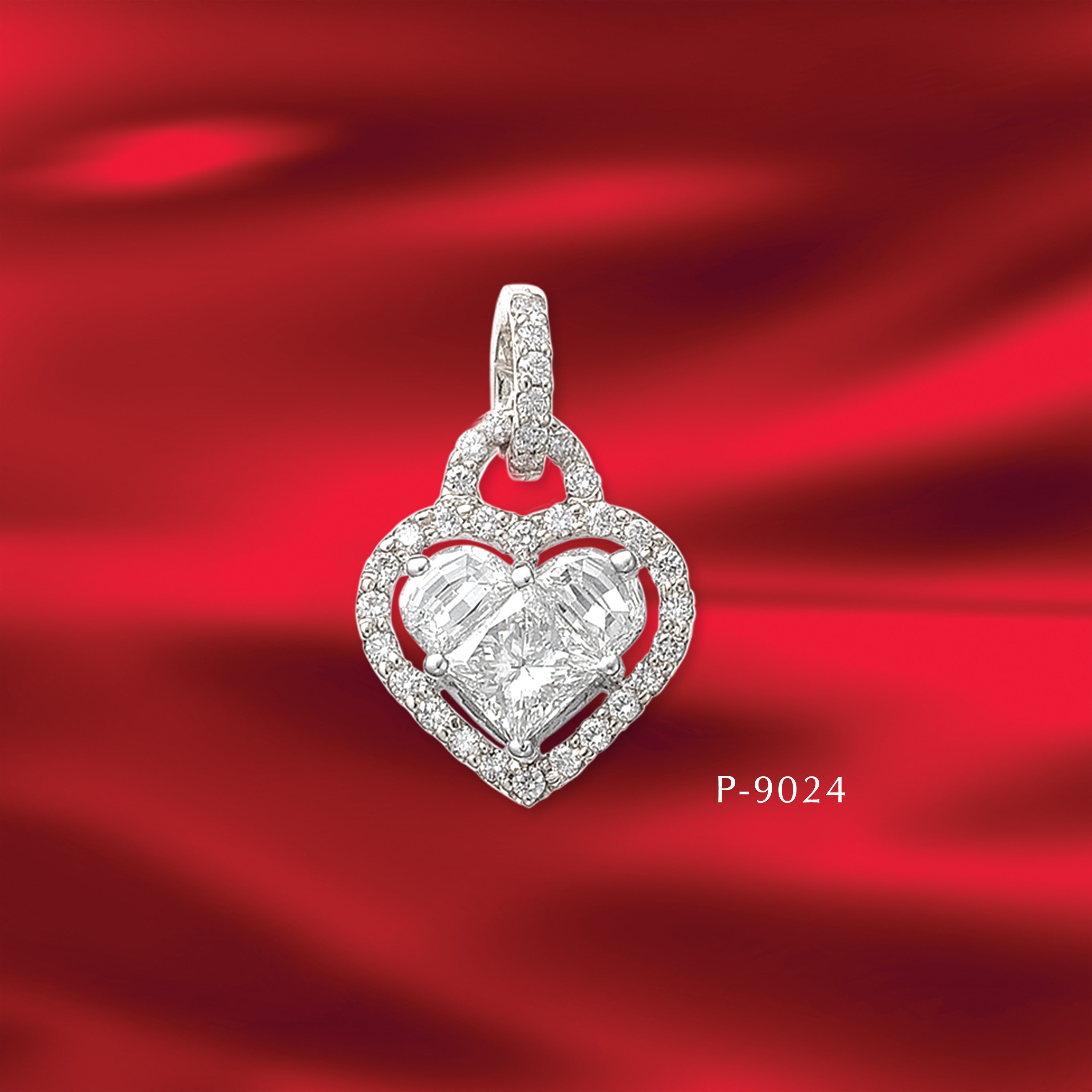 Sweetheart Pendant Various Diamond Combinations Real Diamonds
