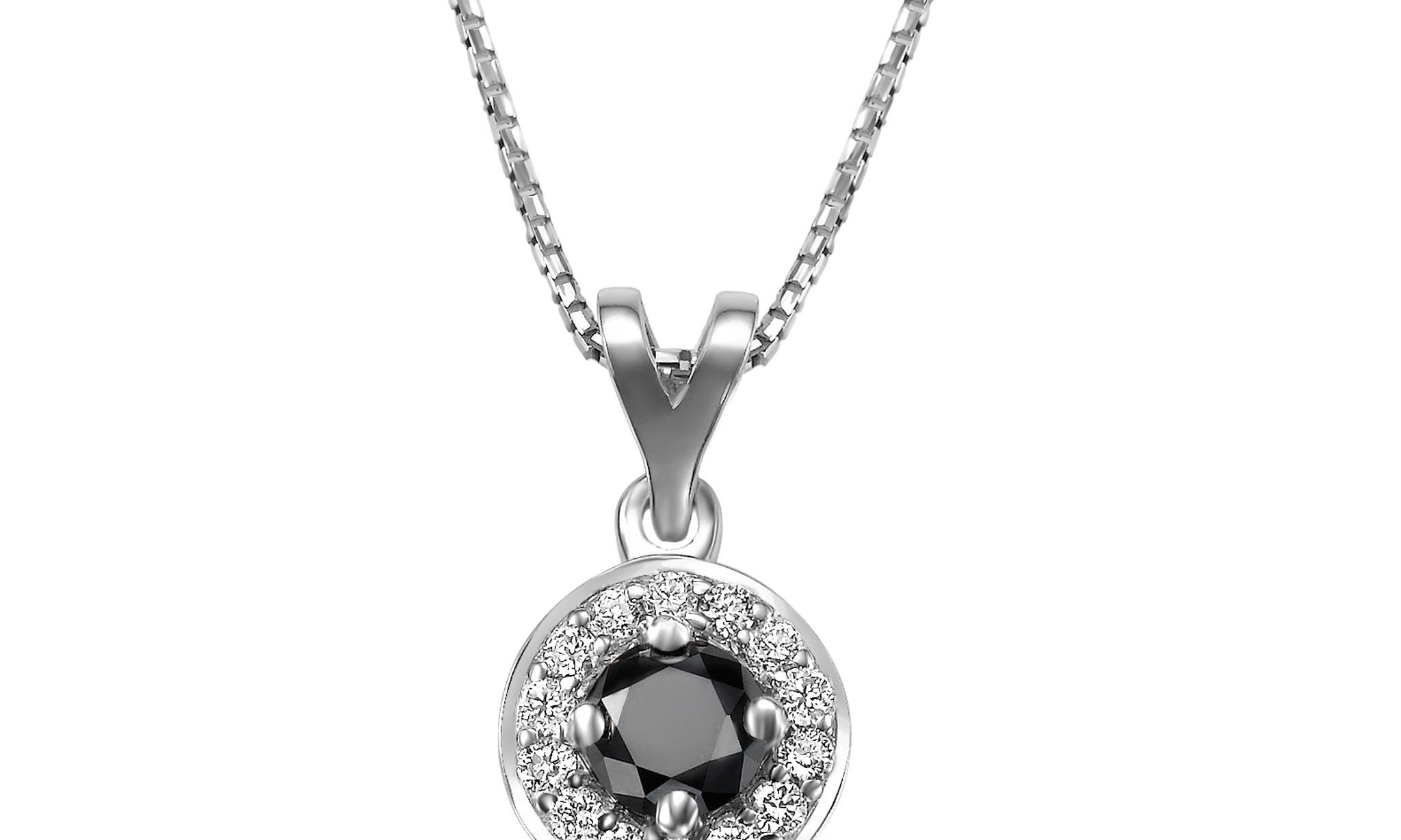 Tali Space - Design Pendant- Real Natural Black Diamonds