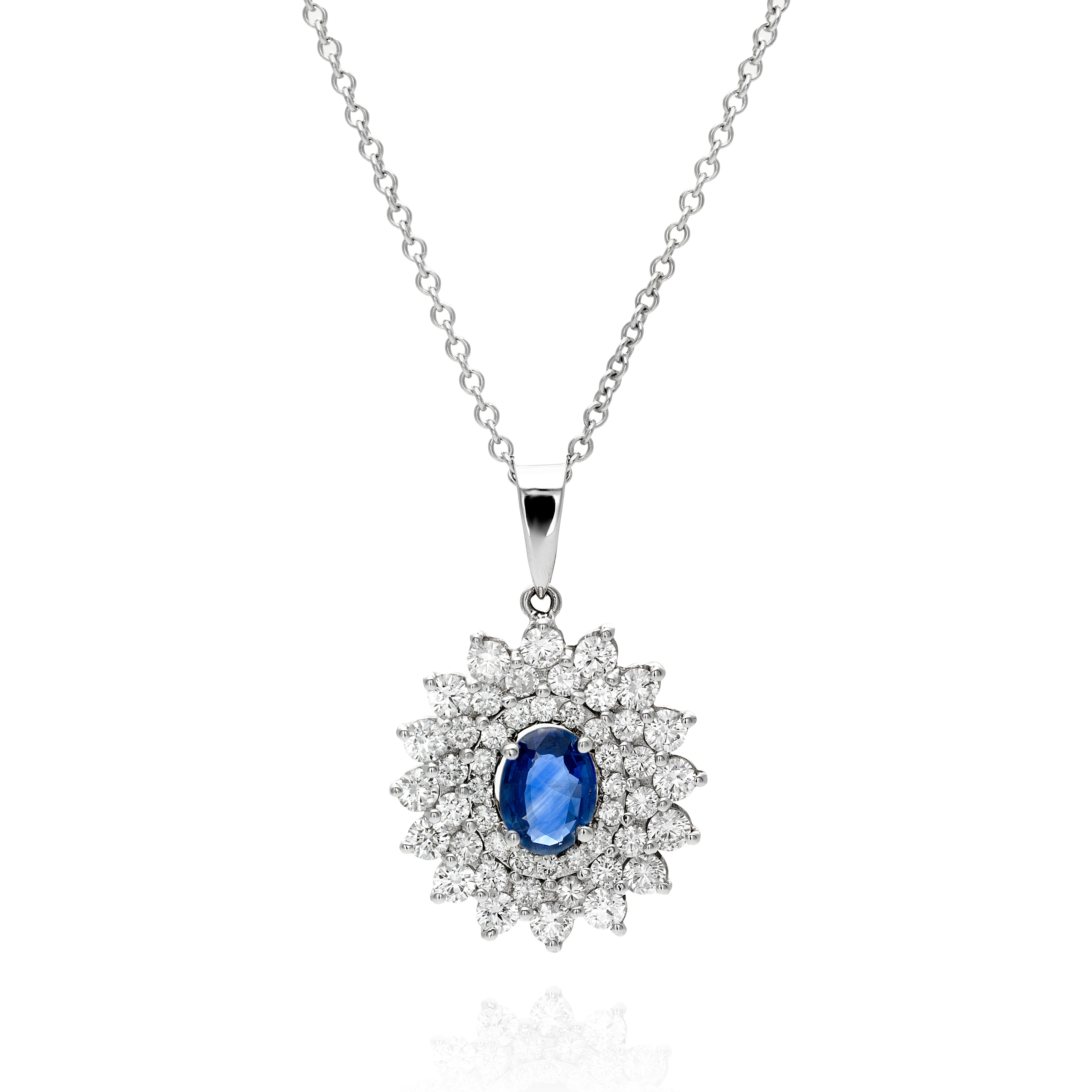 Dianna Stars - Gems & Diamond Luxury Pendant - Real Natural Diamonds