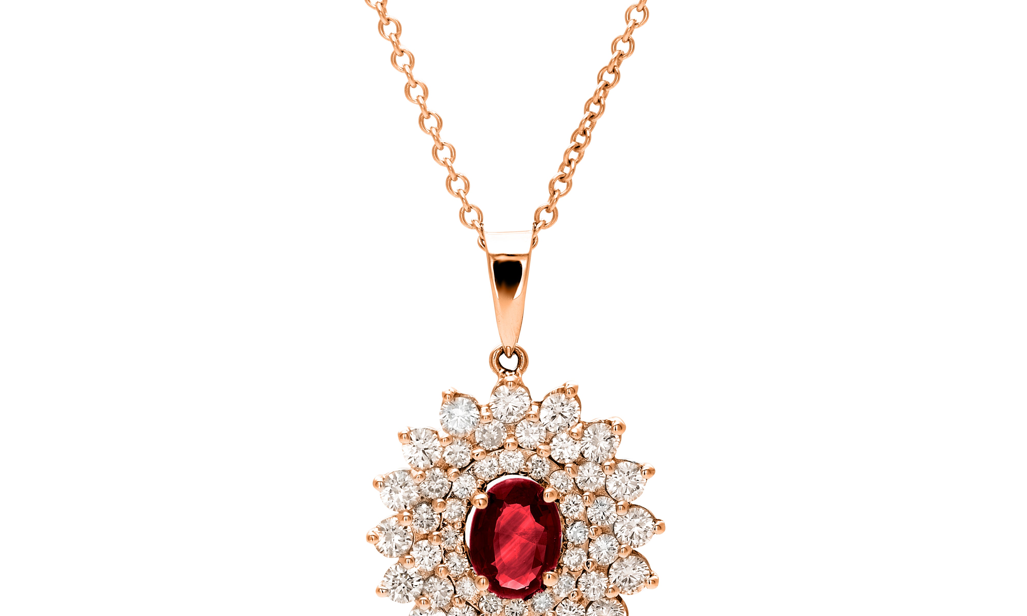Dianna Trio Halo Stars Pendant – A Celestial Masterpiece - Real Natural Diamonds & Gems