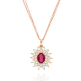 Dianna Royal - Gems & Diamond Luxury Pendant - Real Natural Diamonds