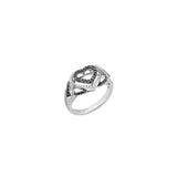 Space Heart Ring - Various Diamond Combinations - Real Diamonds