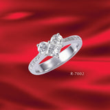 Heart Strings Ring - Various Diamond Combinations - Real Diamonds
