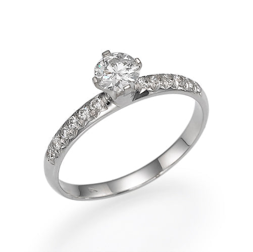Anat - Settings Solitaire Twisted Ring- Lab Growing Diamonds