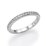 14K Half Diamond Eternity Ring