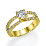 Super Stones - Double Bands Ring - Lab Created Diamonds
