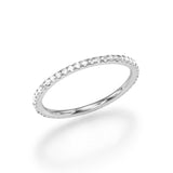 14K All around Minimalist Eternity Ring